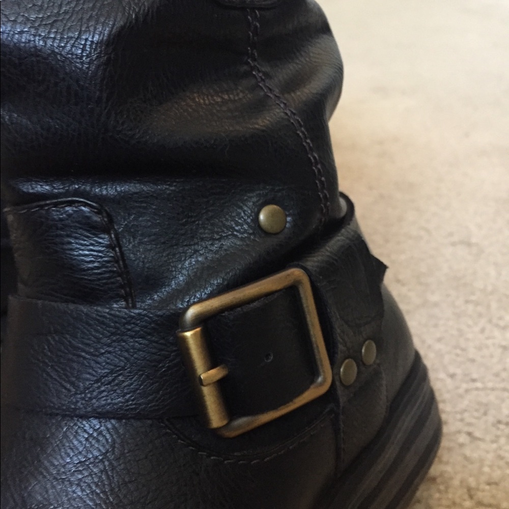 Leather Moto-style boot - Picture 6 of 8